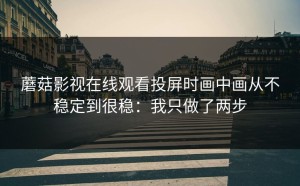 蘑菇影视在线观看投屏时画中画从不稳定到很稳：我只做了两步