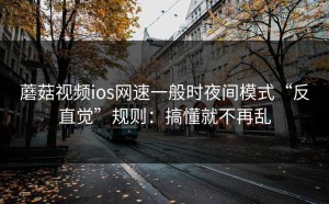 蘑菇视频ios网速一般时夜间模式“反直觉”规则：搞懂就不再乱